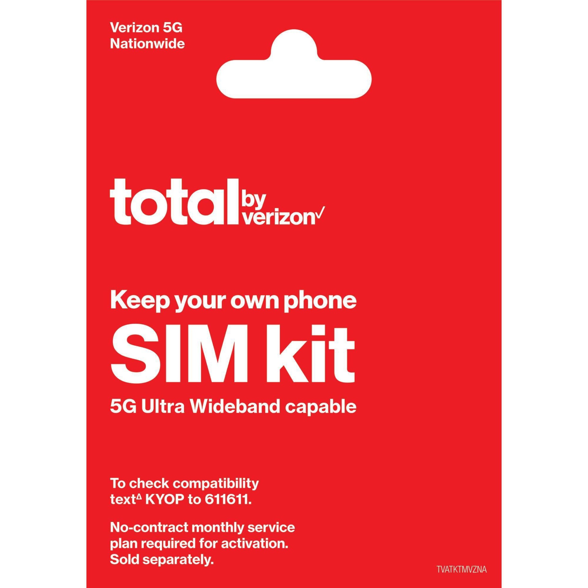 slide 1 of 2, Total by Verizon Starter SIM Kit, 1 ct