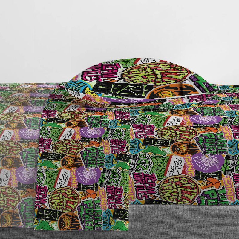 slide 2 of 6, Teenage Mutant Ninja Turtles Twin Kids' Sheet Set, 1 ct