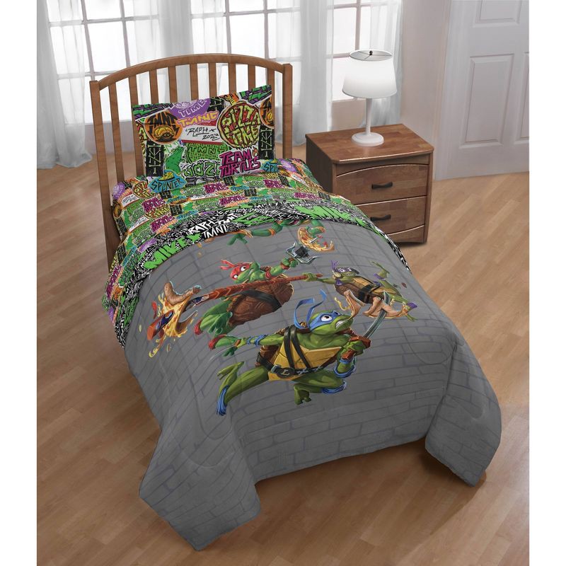 slide 5 of 6, Teenage Mutant Ninja Turtles Twin Kids' Sheet Set, 1 ct