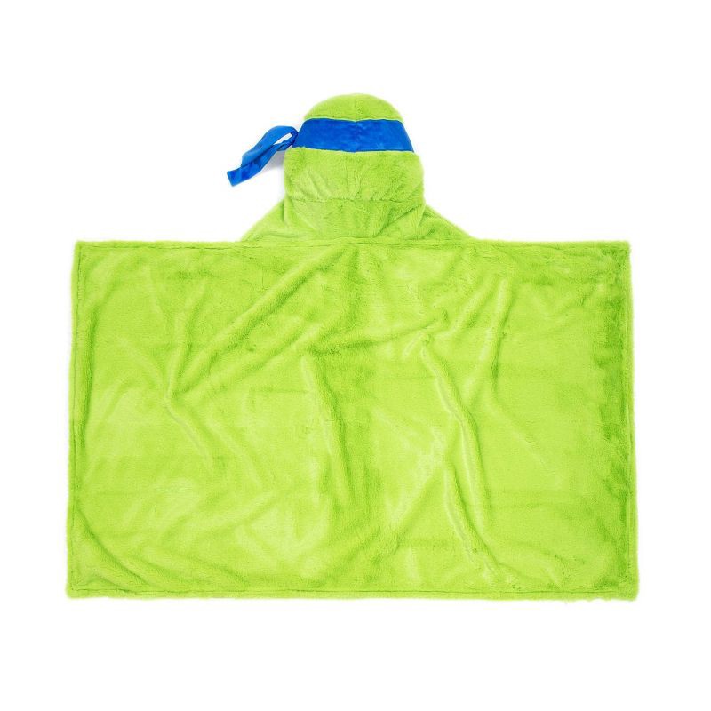 slide 4 of 6, Teenage Mutant Ninja Turtles Hooded Kids' Blanket Leonardo, 1 ct