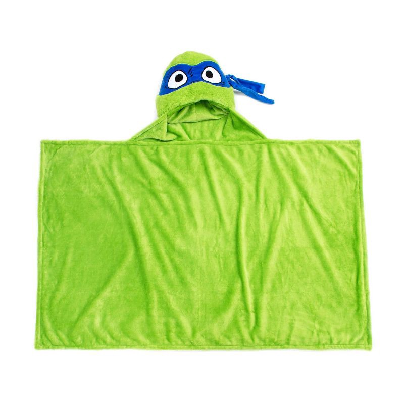 slide 5 of 6, Teenage Mutant Ninja Turtles Hooded Kids' Blanket Leonardo, 1 ct