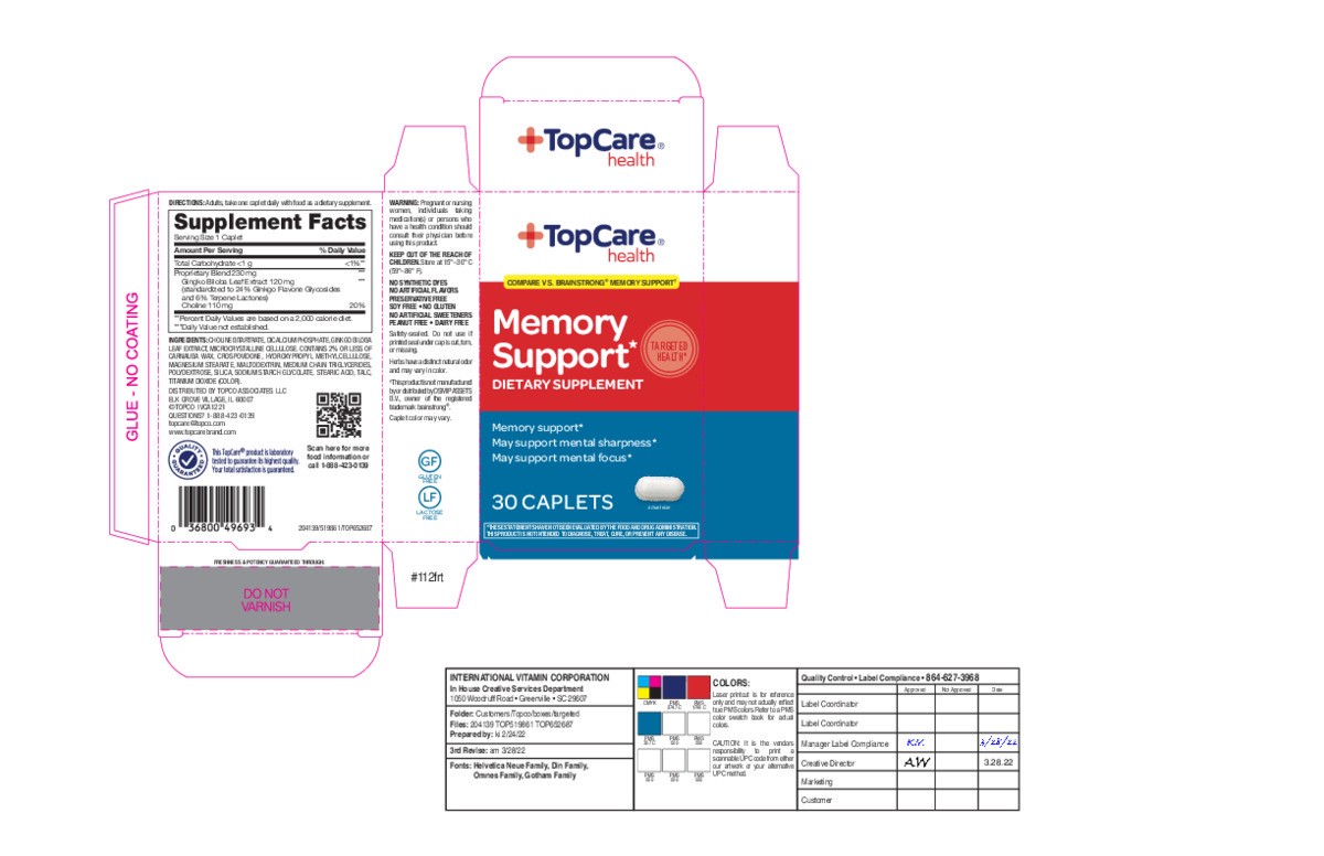slide 14 of 14, TopCare Health Memory Support 30 Caplets, 30 ct