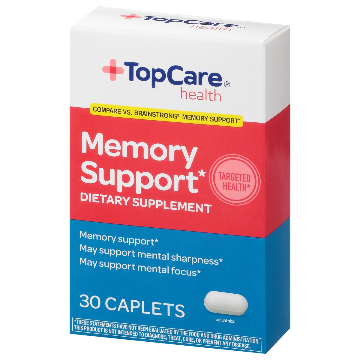 slide 8 of 14, TopCare Health Memory Support 30 Caplets, 30 ct