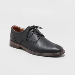 Men's Leo Oxford Dress Shoes - Goodfellow & Co™ Black 10: Lace Up, Cushioned Footbed, Flexible Outsole