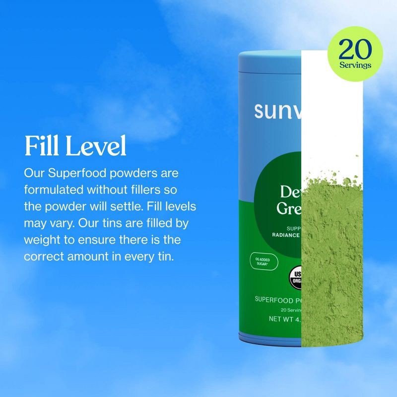 slide 6 of 8, Sunwink Detox Greens Superfood - 4.2oz, 4.2 oz