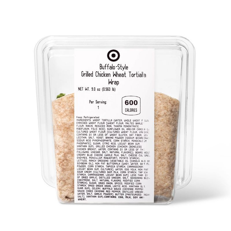 slide 3 of 3, Buffalo Chicken Wrap on Whole Wheat Tortilla - 10oz - Good & Gather™, 10 oz