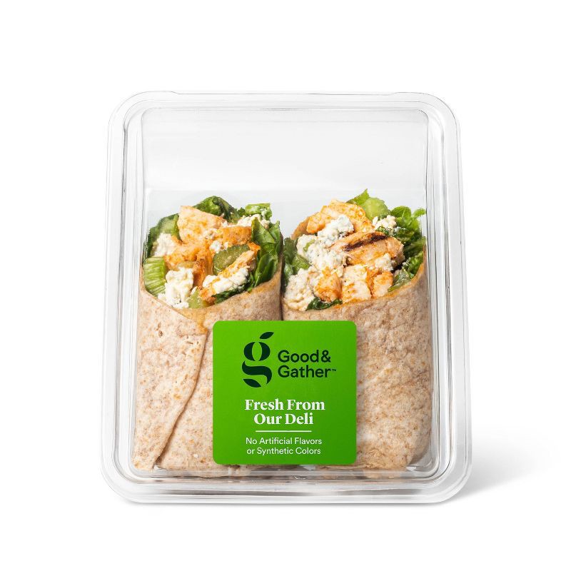 slide 1 of 3, Buffalo Chicken Wrap on Whole Wheat Tortilla - 10oz - Good & Gather™, 10 oz