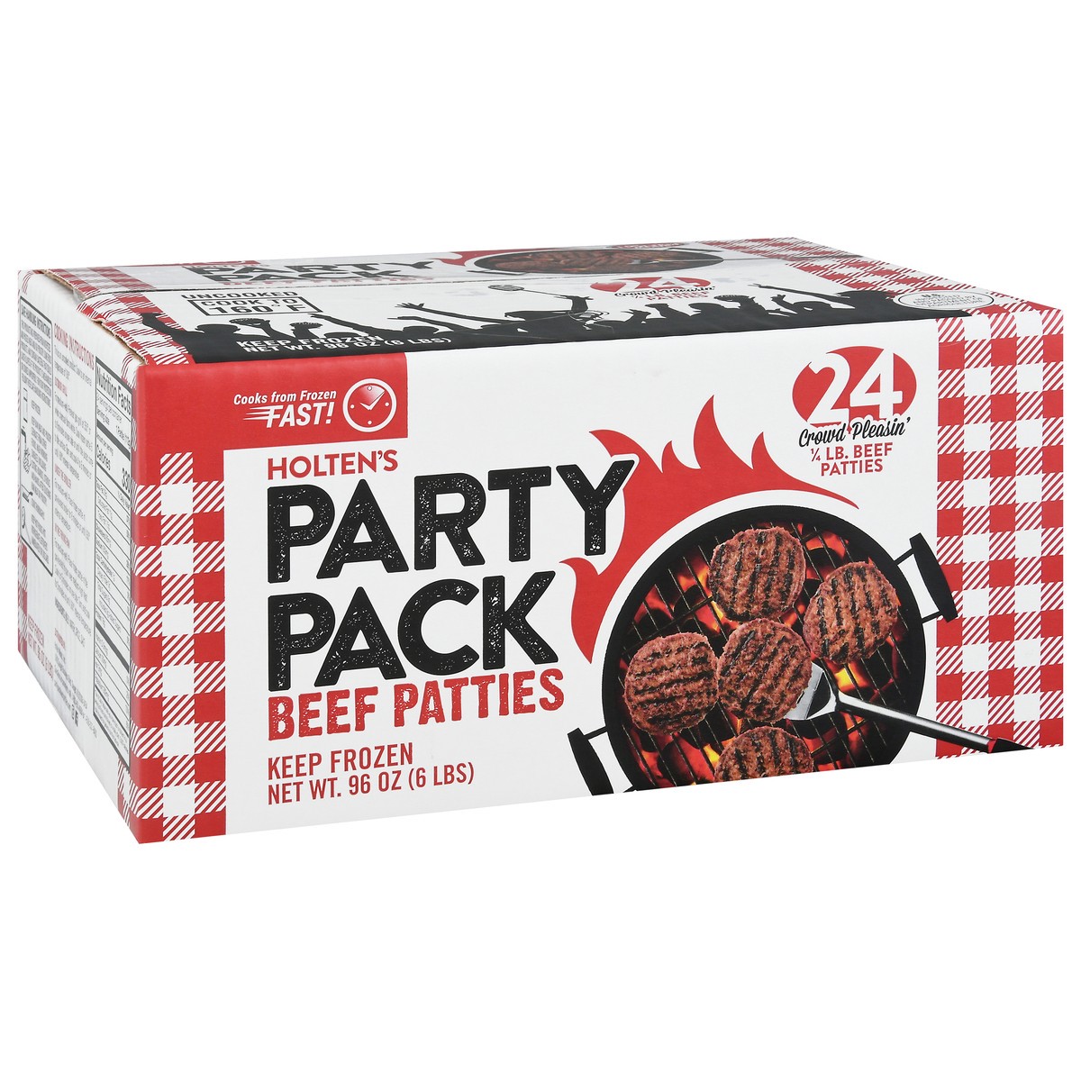 slide 2 of 9, Holten Meats Beef Patties Party Pack 24 ea, 24 ct