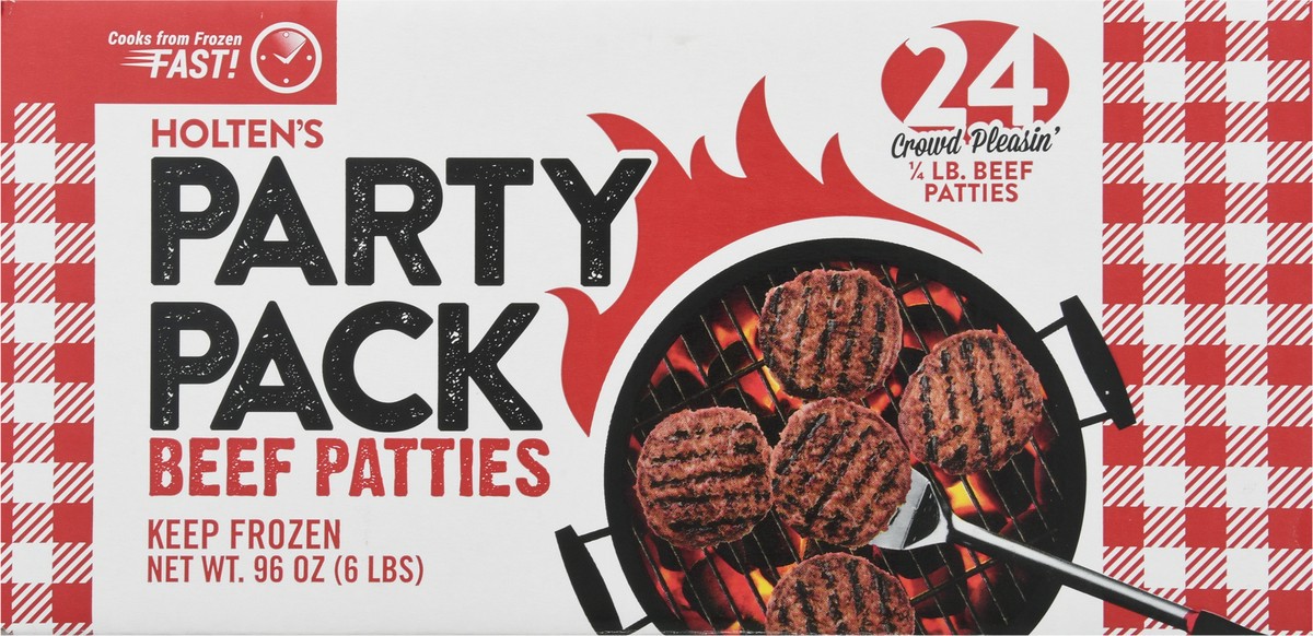 slide 6 of 9, Holten Meats Beef Patties Party Pack 24 ea, 24 ct