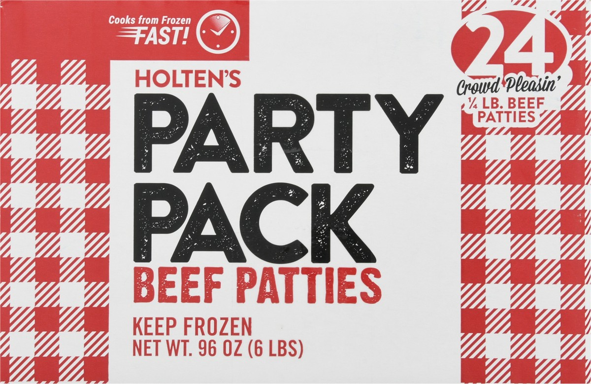 slide 8 of 9, Holten Meats Beef Patties Party Pack 24 ea, 24 ct