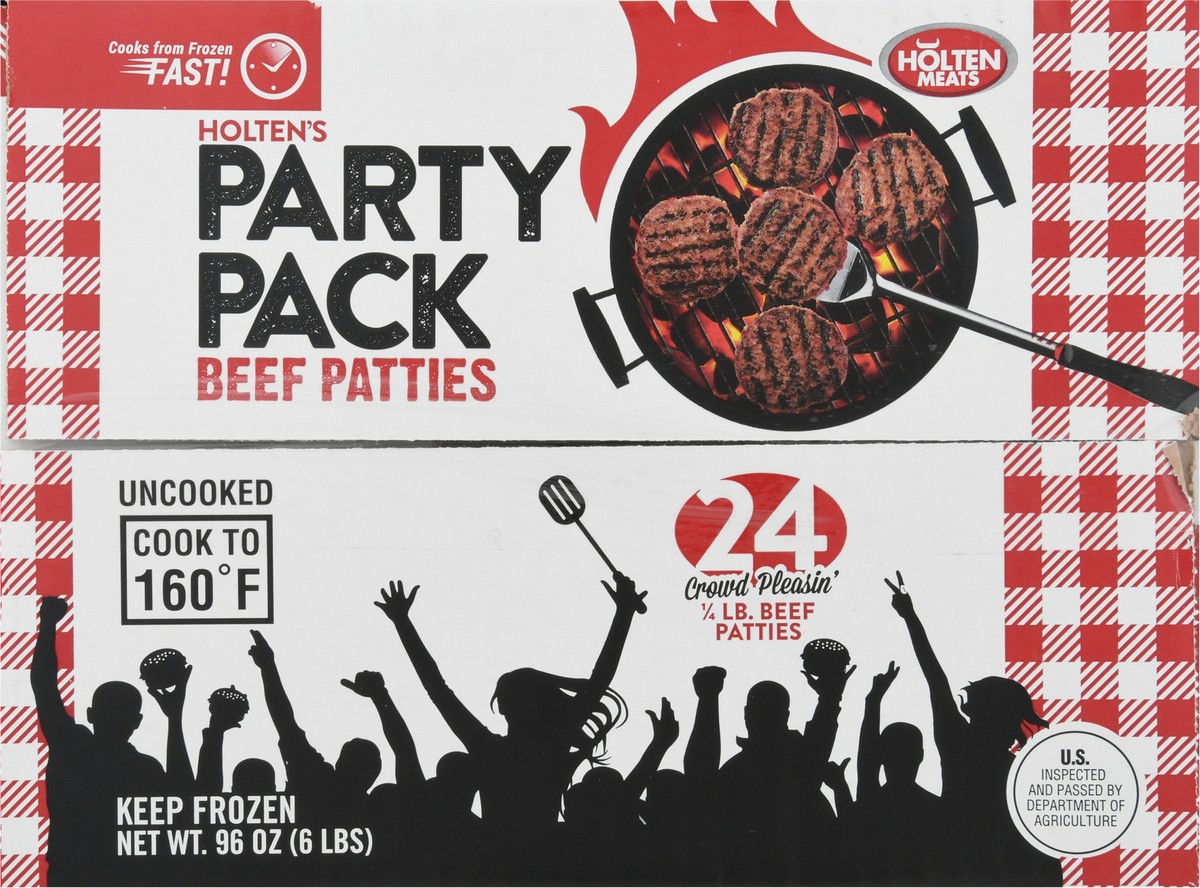 slide 9 of 9, Holten Meats Beef Patties Party Pack 24 ea, 24 ct