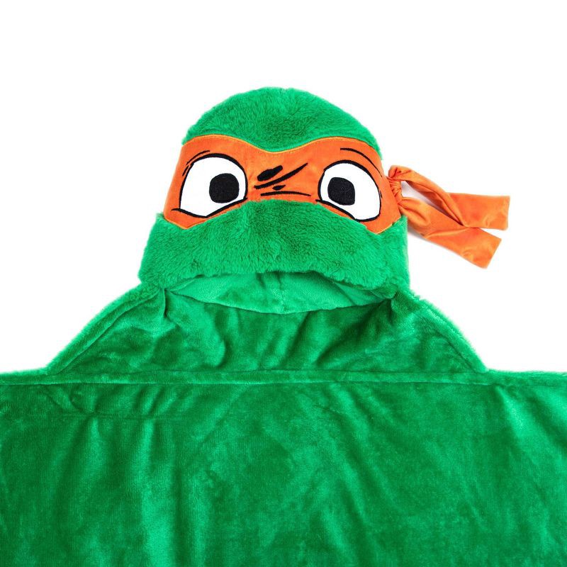 slide 2 of 6, Teenage Mutant Ninja Turtles Hooded Blanket Michelangelo, 1 ct