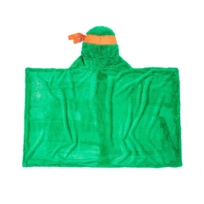slide 6 of 6, Teenage Mutant Ninja Turtles Hooded Blanket Michelangelo, 1 ct