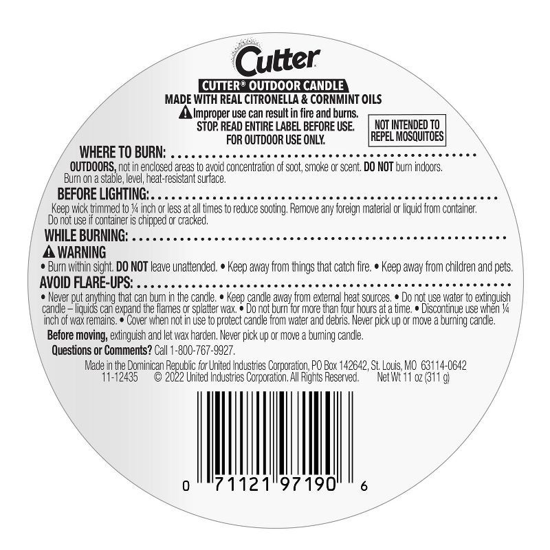 slide 2 of 7, Cutter 11oz Roped Bucket Candle, 11 oz