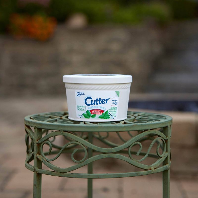 slide 3 of 7, Cutter 11oz Roped Bucket Candle, 11 oz