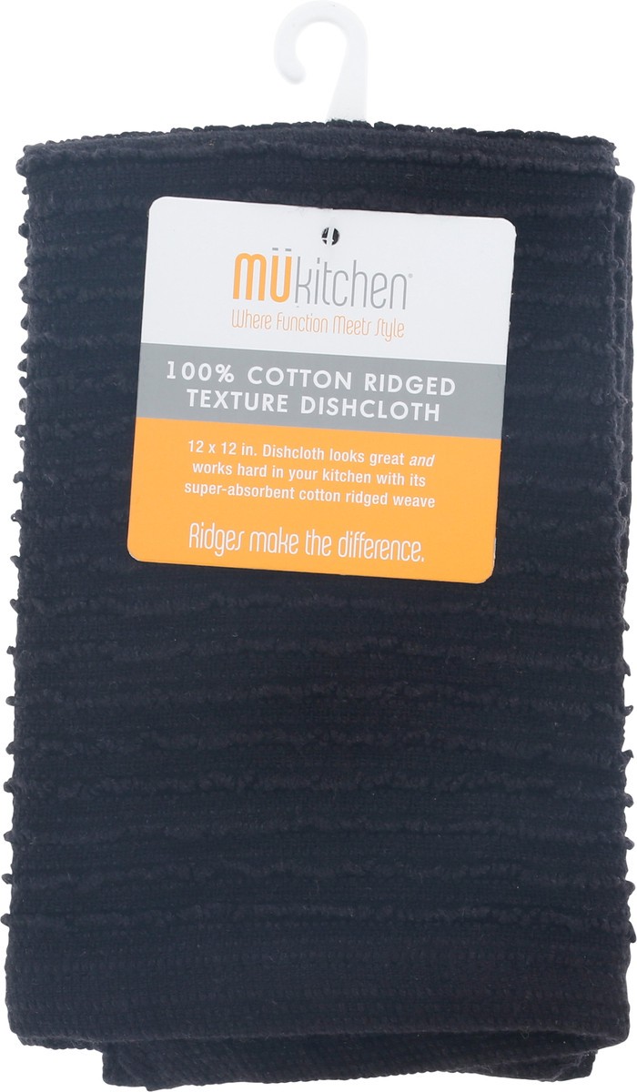 slide 3 of 10, Mukitchen Onyx Ridged Texture Dishcloth 1 ea Not Packed, 1 ct