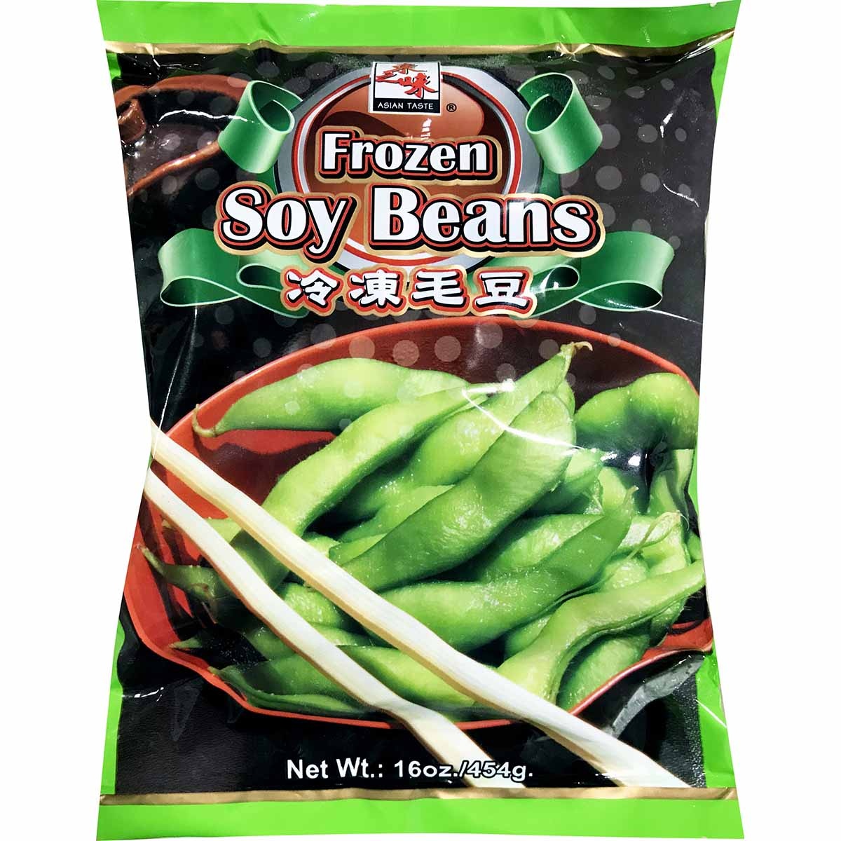slide 1 of 1, Asian Taste Frozen Soy Bean-unpeeled, 454 gram