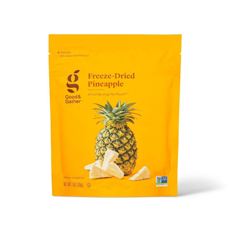slide 1 of 3, Freeze Dried Pineapple - 1oz - Good & Gather™, 1 oz
