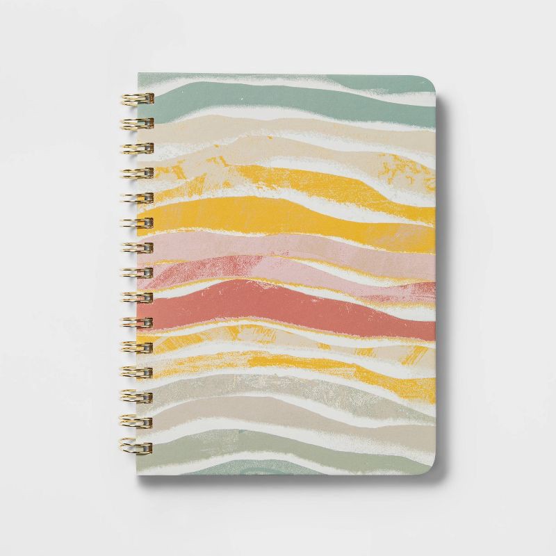 slide 1 of 3, 96 Sheet College Ruled Journal 5.75"x8" Spiral Wave - Threshold™, 1 ct