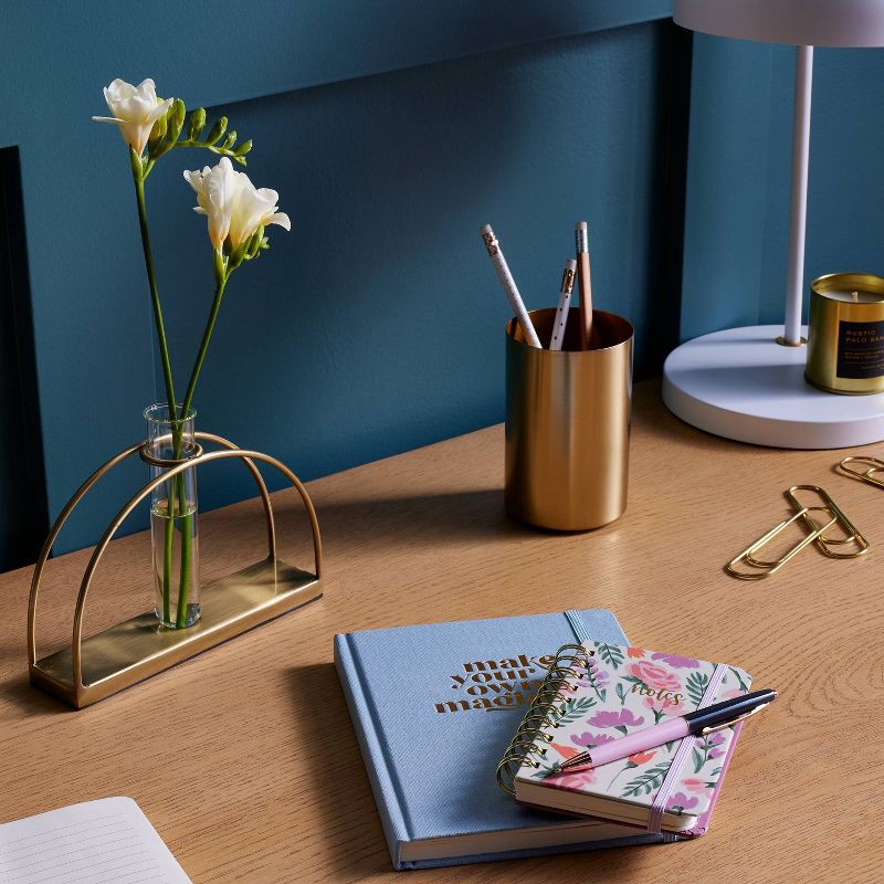 slide 2 of 3, 192 Sheet College Ruled Journal 3.5"x5.5" Spiral Floral - Threshold™, 1 ct