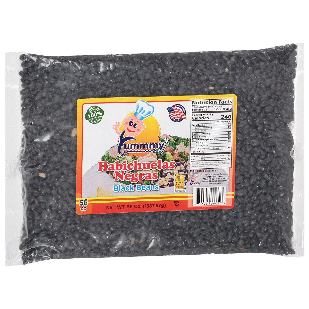 slide 10 of 11, Yummmy Black Beans 56 oz, 56 oz