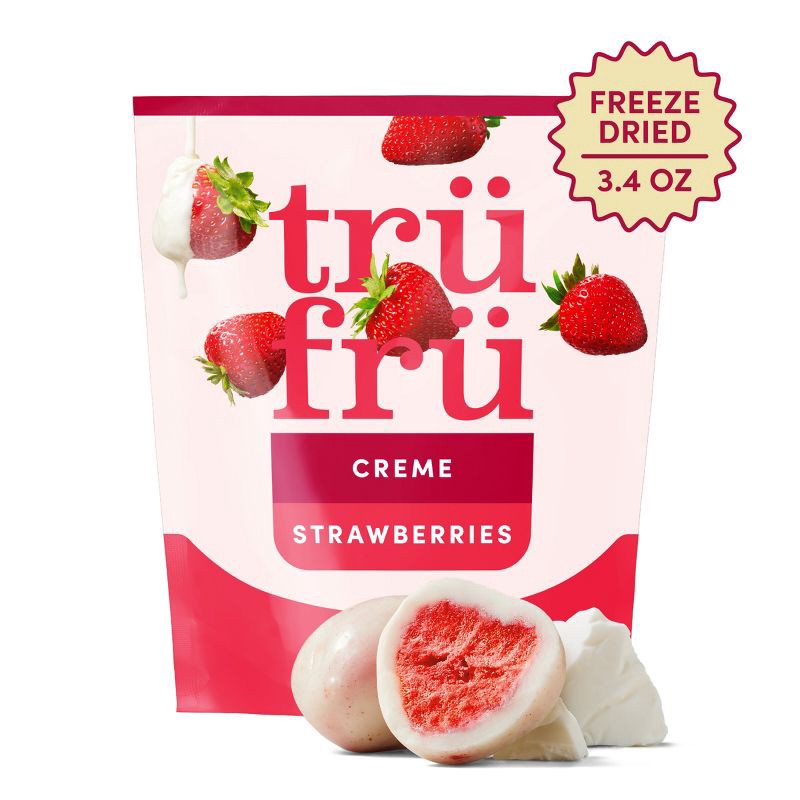 slide 2 of 9, Tru Fru Freeze Dried Strawberries & Crème - 3.4 oz, 3.4 oz