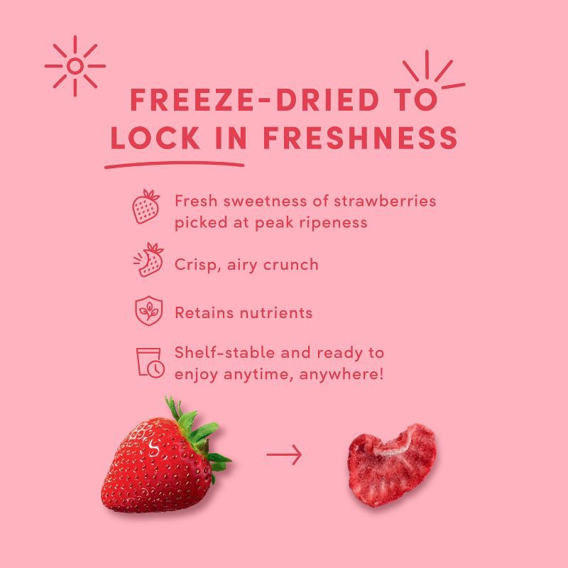 slide 6 of 9, Tru Fru Freeze Dried Strawberries & Crème - 3.4 oz, 3.4 oz