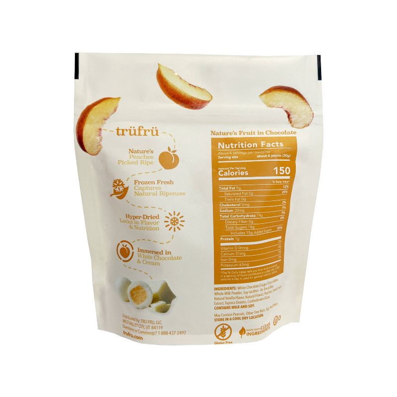 slide 5 of 6, Tru Fru Hyper-Dried Peaches & Crème - 4.2oz, 4.2 oz