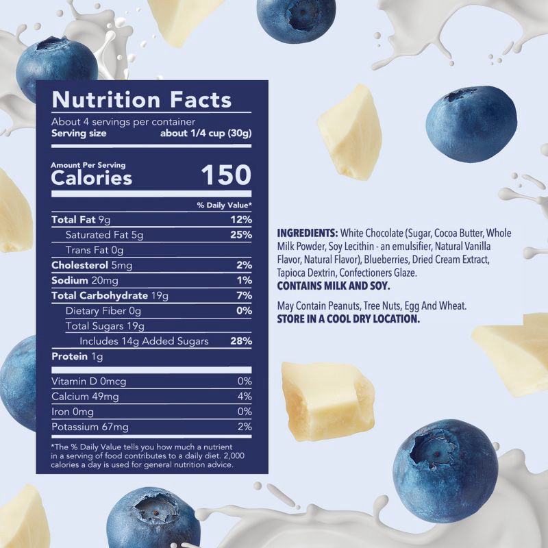 slide 9 of 10, Tru Fru Hyper-Dried Blueberries & Crème Candy - 4.2oz, 4.2 oz