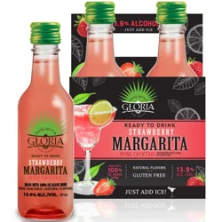 Rancho La Gloria Strawberry Margarita Wine Cocktail 4-187 ml Bottles