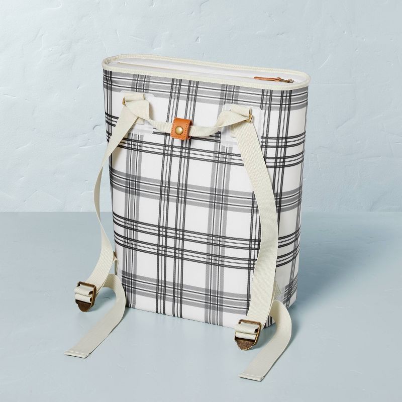 Buffalo Plaid Backpack Cooler