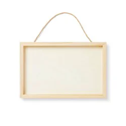 DIY Blank Rectangle Hanging Sign Unfinished Craft - Mondo Llama™: Wooden Craft for Adults, 9"x14"