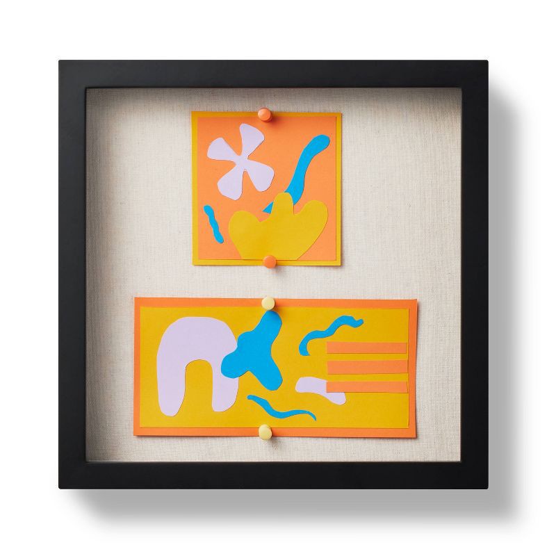 slide 2 of 3, MDF Shadow Box Frame Unfinished Craft 12"x12" Black - Mondo Llama™: Medium-Density Fiberboard, Adult Craft, 2.02 lbs, 2.02 lb