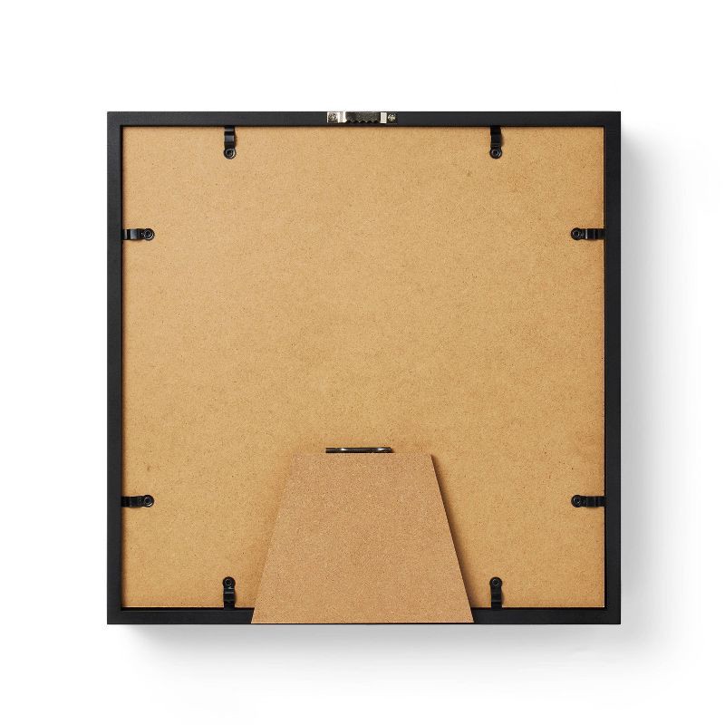 slide 3 of 3, MDF Shadow Box Frame Unfinished Craft 12"x12" Black - Mondo Llama™: Medium-Density Fiberboard, Adult Craft, 2.02 lbs, 2.02 lb