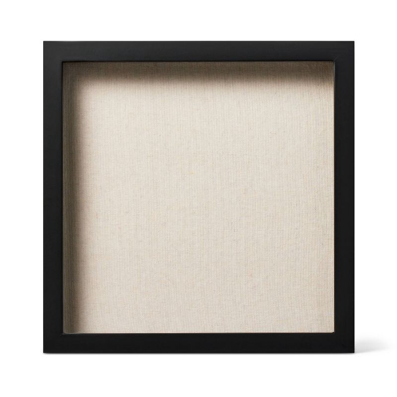 slide 1 of 3, MDF Shadow Box Frame Unfinished Craft 12"x12" Black - Mondo Llama™: Medium-Density Fiberboard, Adult Craft, 2.02 lbs, 2.02 lb