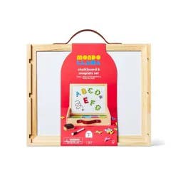 Chalk Board and Magnets Drawing and Coloring Kit - Mondo Llama™: Kids Magnetic Chalkboard, Letters & Numbers Craft Set