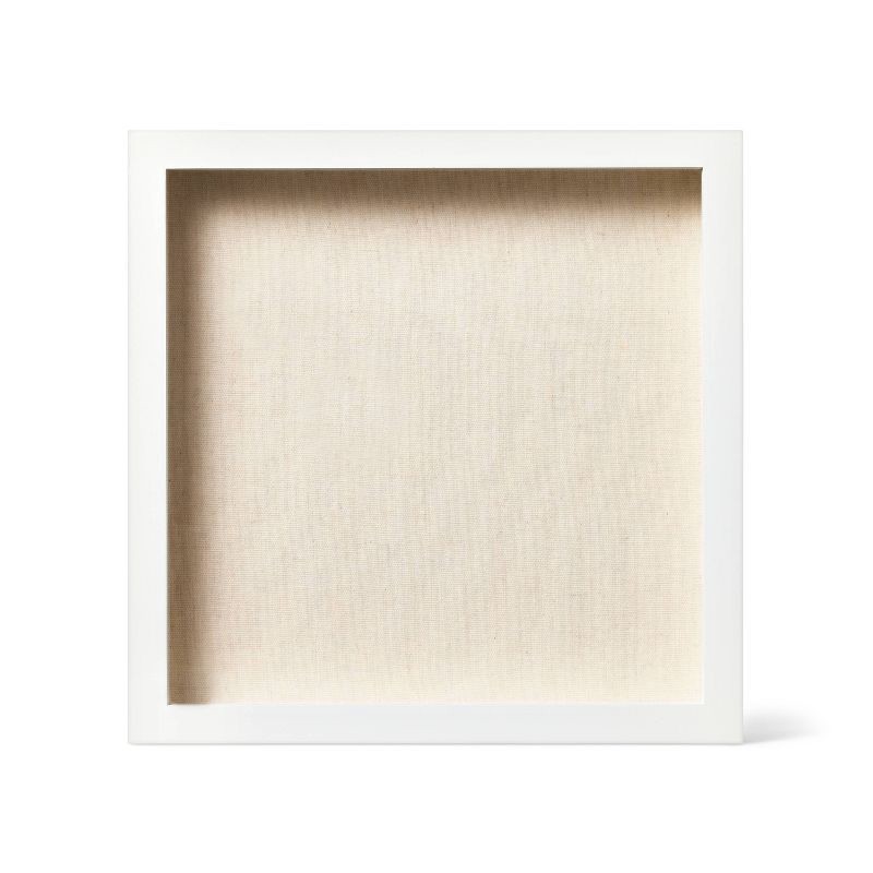 slide 1 of 3, MDF Shadow Box Frame Unfinished Craft 12"x12" White - Mondo Llama™: Medium-Density Fiberboard, Adult Craft, 12.28"x2.17", 1 ct