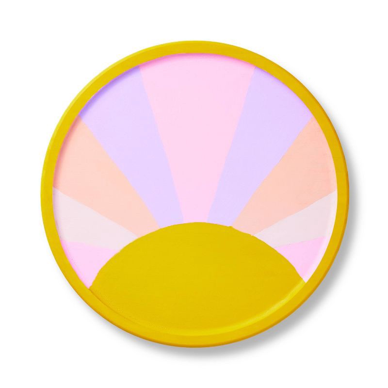 slide 3 of 3, DIY Wood Shaped Round Tray Base Unfinished Craft Kit - Mondo Llama™: Adult Crafting, 13" Wooden Tray, 1.22 lbs, 1.22 lb