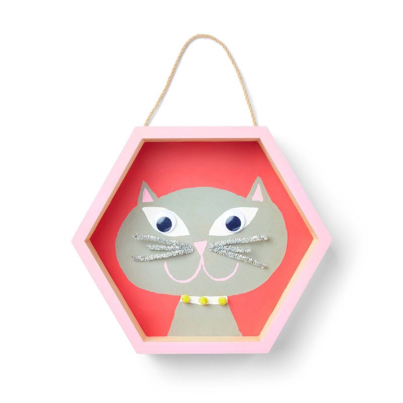 slide 3 of 3, DIY Base Hexagon Box Unfinished Craft - Mondo Llama™: Wood, Adult Craft, 11.02" Height, 12.76" Width, 2.24" Depth, 1 ct