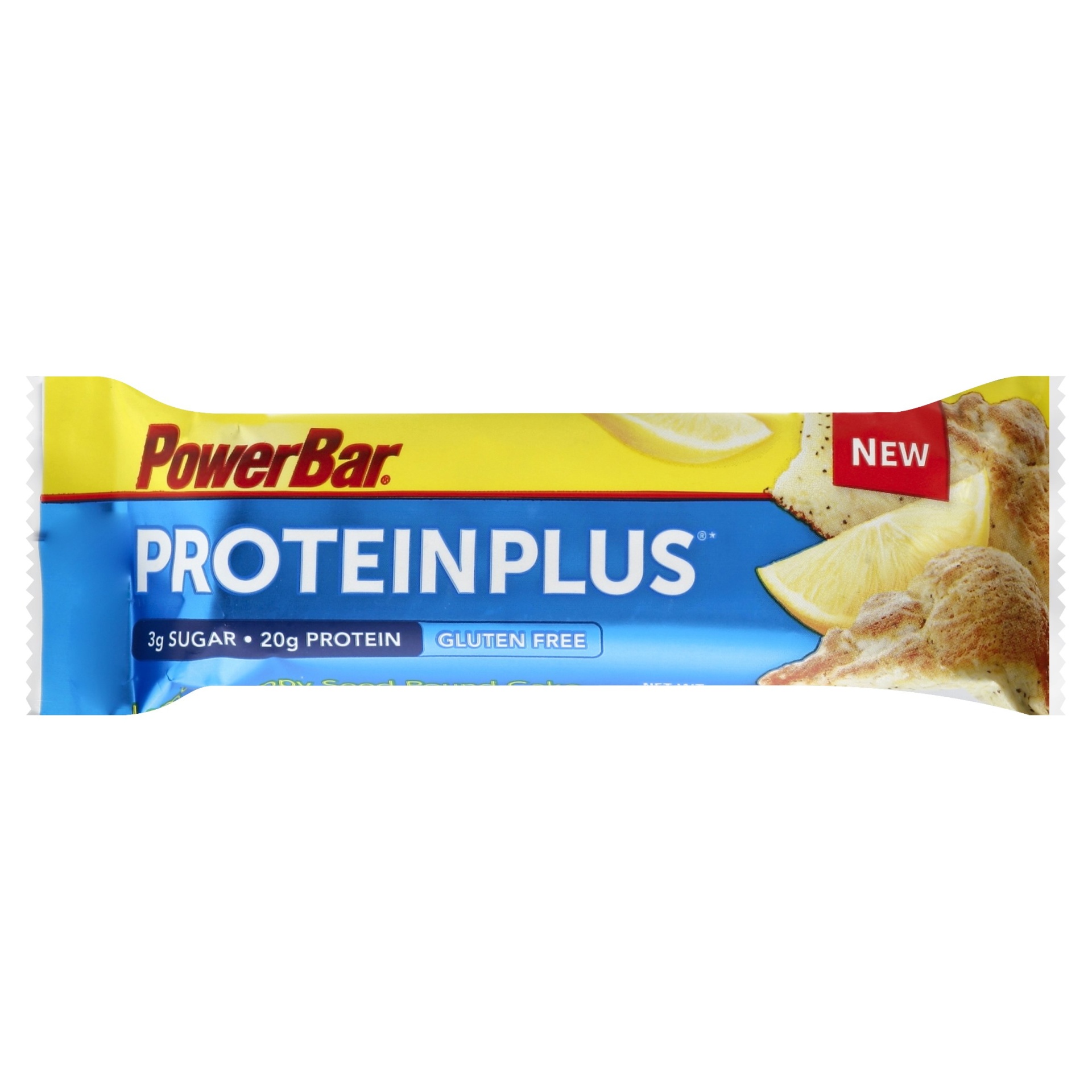 slide 1 of 6, PowerBar Reduced Sugar Lemon Poppyseed Bar, 2.12 oz