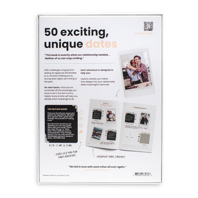 slide 2 of 9, The Adventure Challenge Game Couples Limited Edition: Memory Skills, Creativity, 2+ Hours for 2 Players, 1 ct