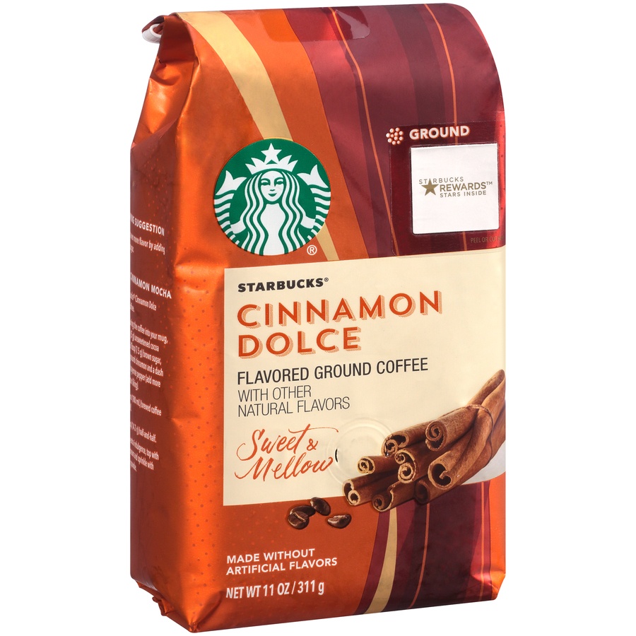 slide 2 of 7, Starbucks Cinnamon Dolce Flavored Ground Coffee, 11 oz