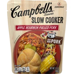 Campbell's Slow Cooker Sauces Apple Bourbon Pulled Pork