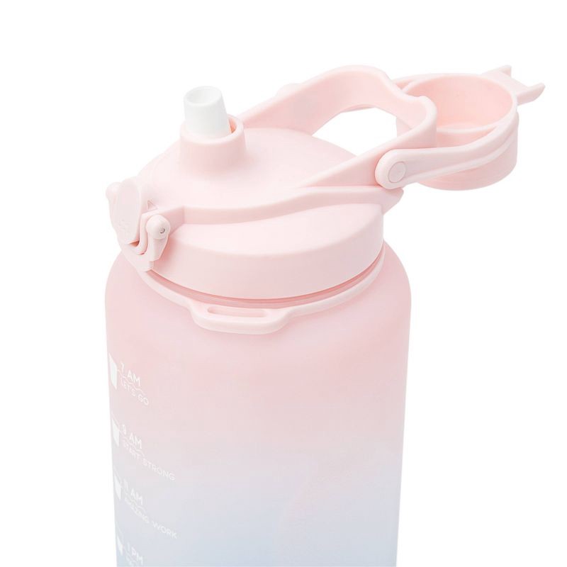 slide 3 of 4, Blogilates 64oz Half Gallon Plastic Water Bottle - Blue Ombre: BPA-Free PETG, Portable Drinkware, 64 oz