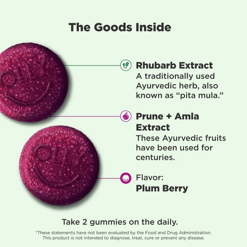 slide 3 of 7, OLLY Keep It Movin' Digestive Gummies - 30ct, 30 ct