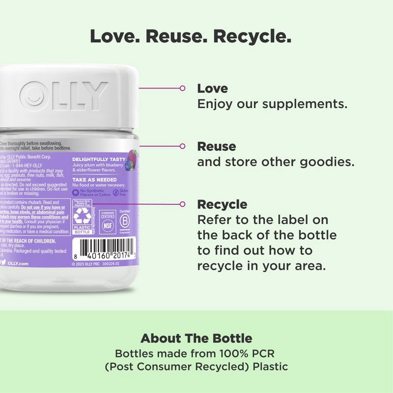 slide 5 of 7, OLLY Keep It Movin' Digestive Gummies - 30ct, 30 ct