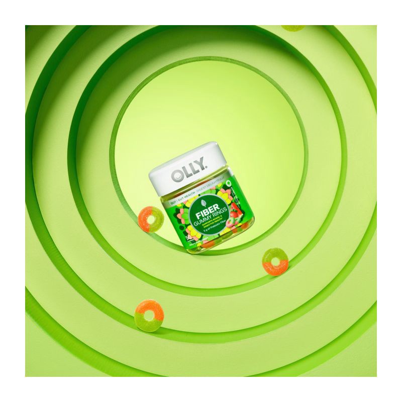 slide 2 of 7, OLLY Fiber Digestive Gummy Rings - 50ct, 50 ct
