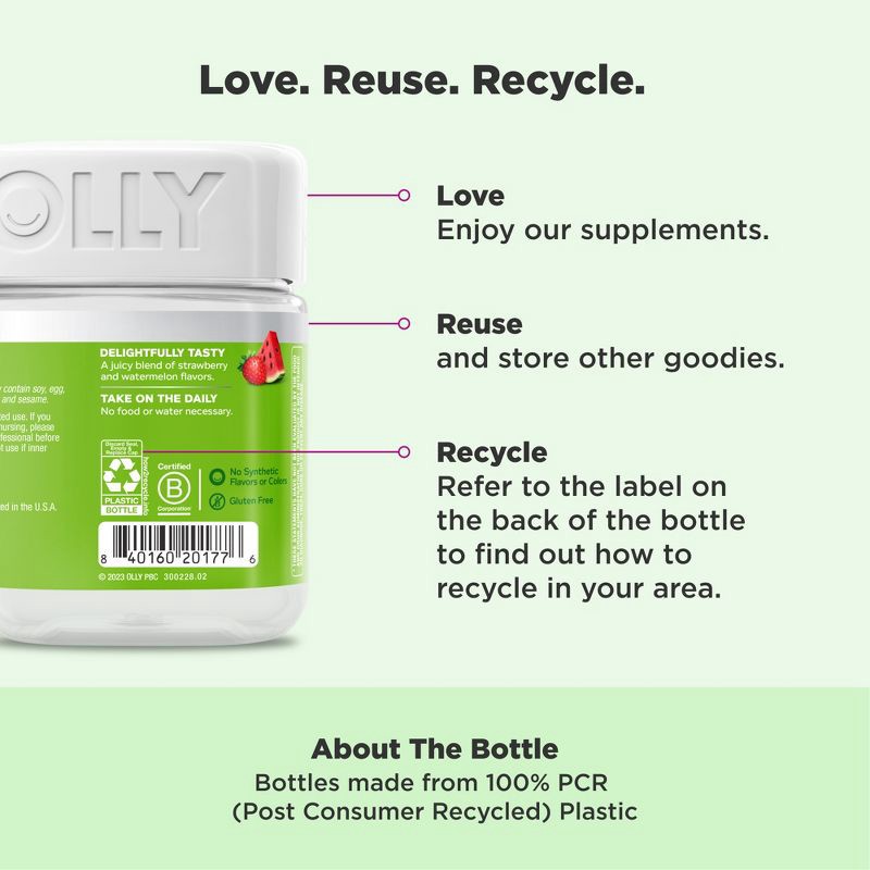 slide 5 of 7, OLLY Fiber Digestive Gummy Rings - 50ct, 50 ct