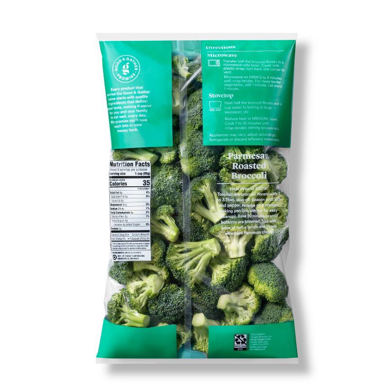 slide 2 of 4, Broccoli Florets - 28oz - Good & Gather™, 28 oz