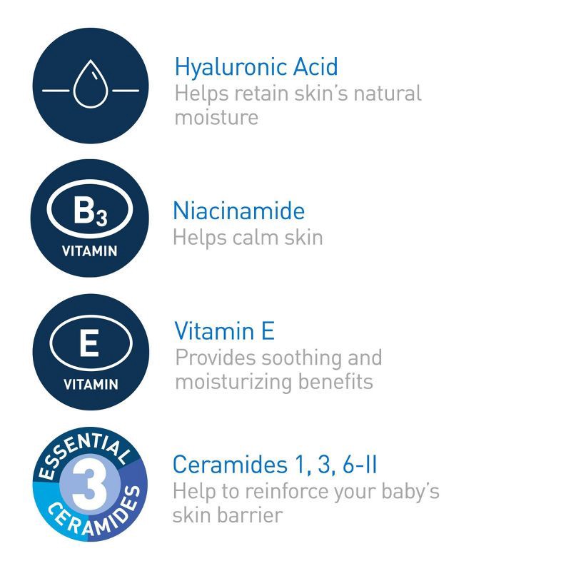 slide 5 of 10, CeraVe Baby Body Gentle Moisturizing Body Lotion Fragrance-Free - 8oz, 8 oz